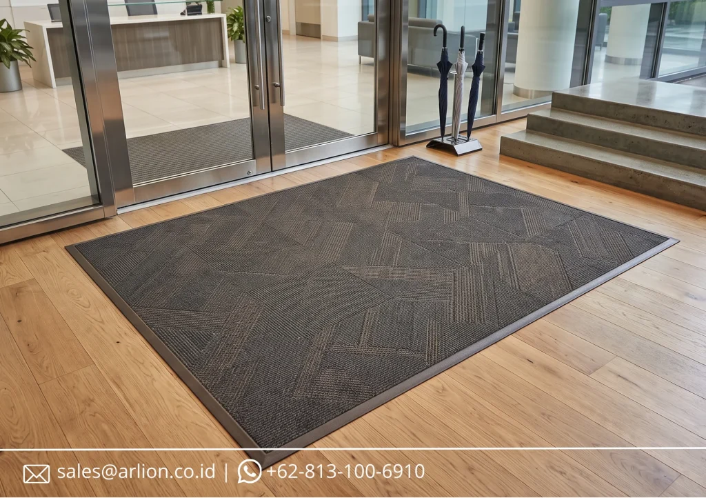 keset pintu masuk kantor
